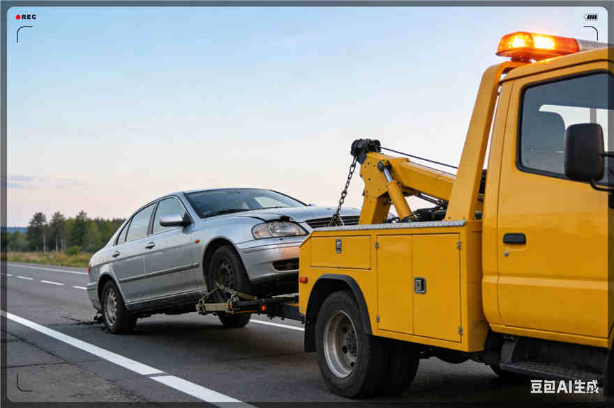 红岗区长途拖车【案例】